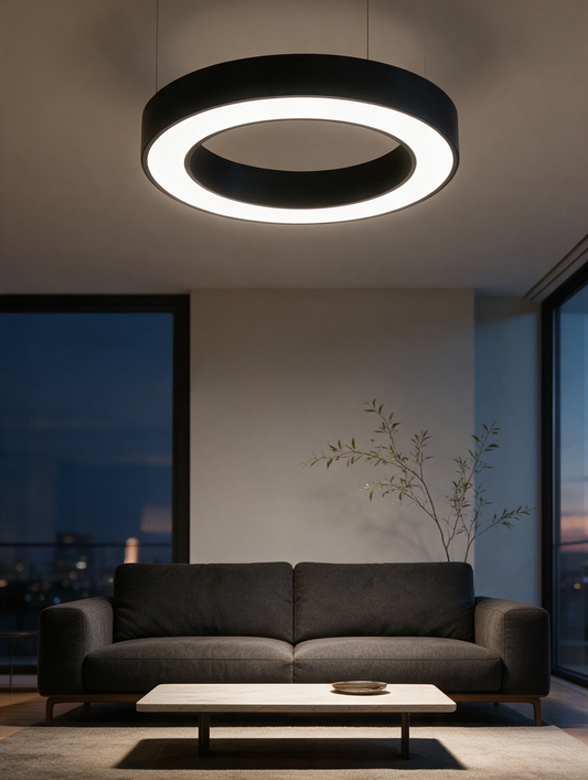 Modern LED ring ceiling light — view 3