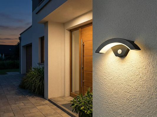 ArcadiaLight Motion Sensor Outdoor Wall Lantern — lifestyle