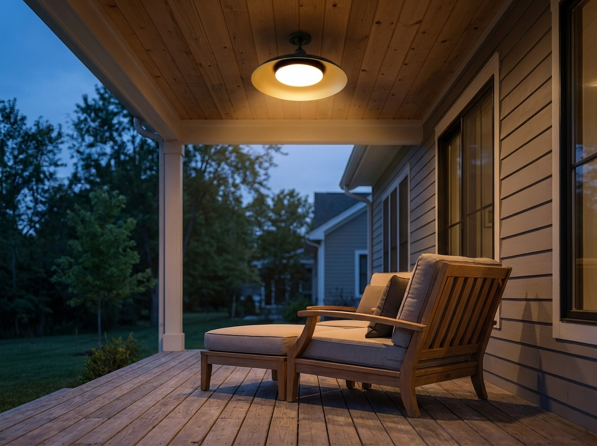 Gnarloo Outdoor Ceiling Light Fixture — in-use