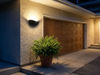 Luminara Modern Minimalist Outdoor Wall Sconce — in-use