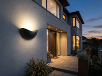 Luminara Modern Minimalist Outdoor Wall Sconce — lifestyle