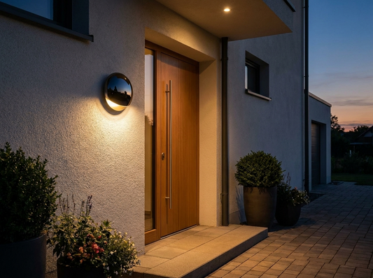 EclipseStone Waterproof Outdoor Wall Sconce — lifestyle