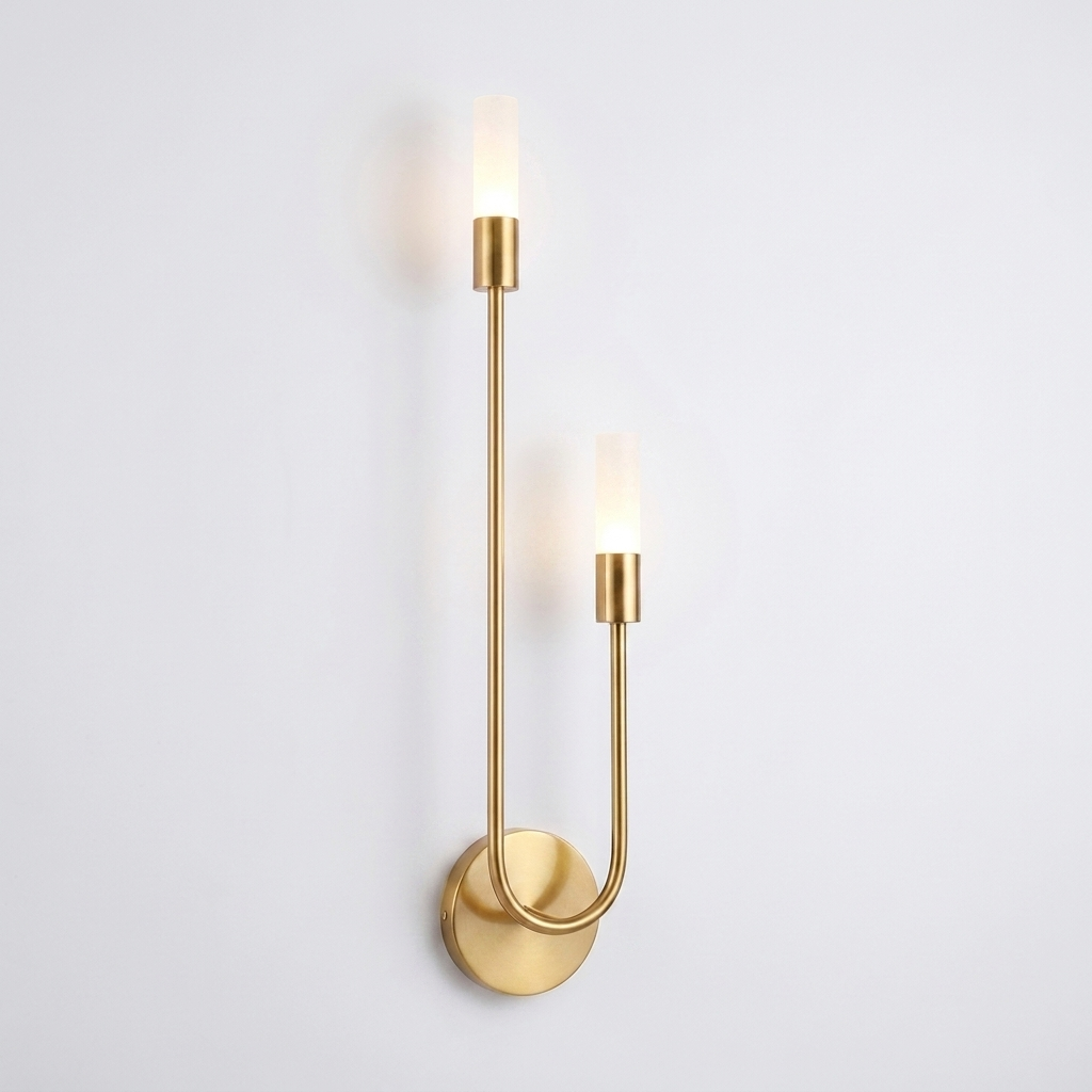 Luminara | Dual-Head Up & Down Wall Sconce, Gold or Black