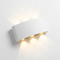 LumiGuard Waterproof Outdoor Wall Sconce — White finish