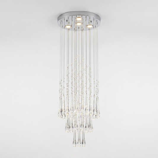 K9 Crystal | Modern Elegant Adjustable Raindrop Chandelier Light — Hero