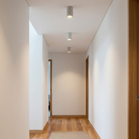 Cemento | Modern Minimalist Round LED Flush Mount Ceiling Light Fixture — Lifestyle