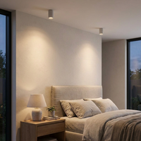 Cemento | Modern Minimalist Round LED Flush Mount Ceiling Light Fixture — In use