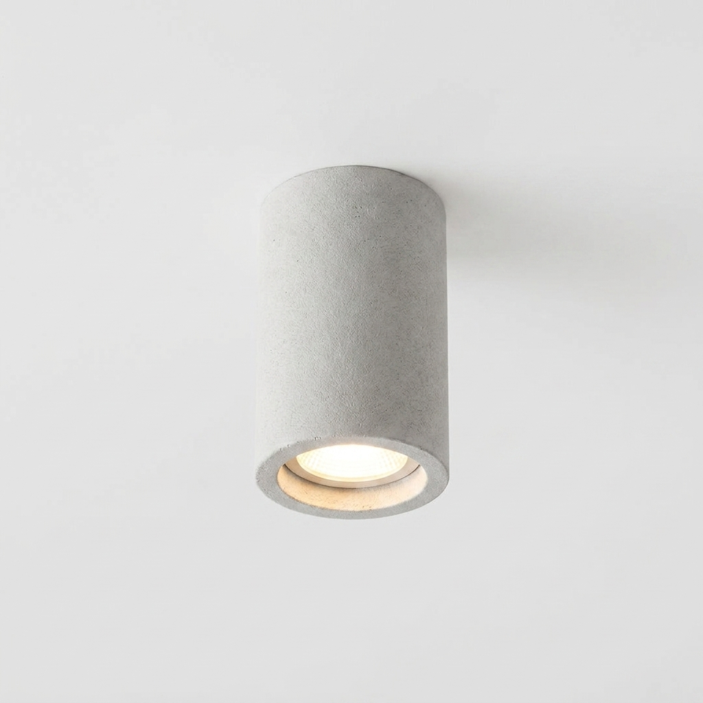 Cemento | Modern Minimalist Round LED Flush Mount Ceiling Light Fixture