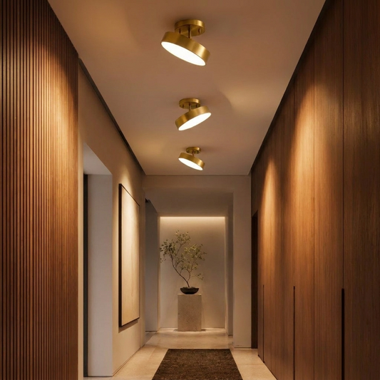 Luminara | Modern Adjustable LED Flush Mount Ceiling Light Fixture — Lifestyle