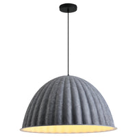 Felt Pumpkin Pendant Light - Acoustic PET Dome 35-77cm