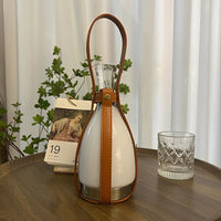 Bottle Glass Table Lamp — Cordless Rechargeable Mid-Century LED