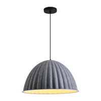 Felt Pumpkin Pendant Light - Acoustic PET Dome 35-77cm