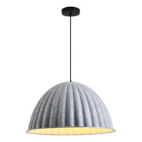 Felt Pumpkin Pendant Light - Acoustic PET Dome 35-77cm