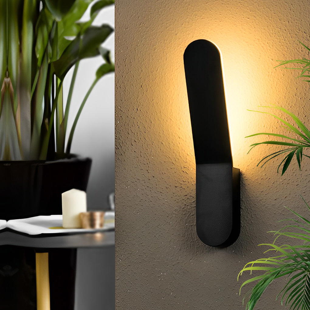Backlit LED Wall Light - Minimalist Aluminium Sconce