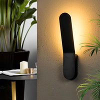 Backlit LED Wall Light - Minimalist Aluminium Sconce