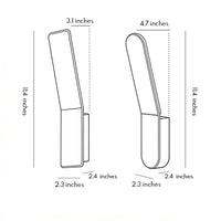Backlit LED Wall Light - Minimalist Aluminium Sconce