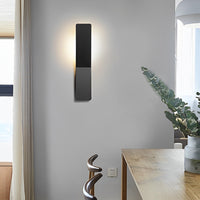 Backlit LED Wall Light - Minimalist Aluminium Sconce
