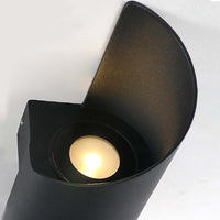 Outdoor Wall Light Spiral Up Down LED Aluminium Sconce
