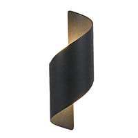 Outdoor Wall Light Spiral Up Down LED Aluminium Sconce