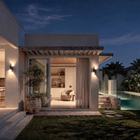 Outdoor Wall Light Spiral Up Down LED Aluminium Sconce