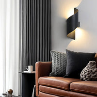 Outdoor Wall Light Spiral Up Down LED Aluminium Sconce