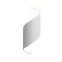 Outdoor Wall Light Spiral Up Down LED Aluminium Sconce