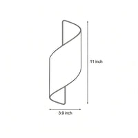 Outdoor Wall Light Spiral Up Down LED Aluminium Sconce