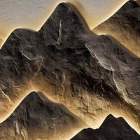 Mountain LED Wall Art Panel — Rechargeable USB Landscape Light