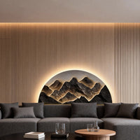 Mountain LED Wall Art Panel — Rechargeable USB Landscape Light