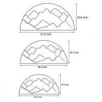 Mountain LED Wall Art Panel — Rechargeable USB Landscape Light