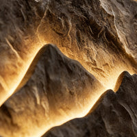 Mountain LED Wall Art Panel — Rechargeable USB Landscape Light