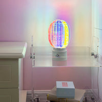 Aurora Acrylic Table Lamp - Rechargeable Colour-Changing LED