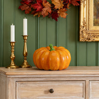 Halloween Pumpkin Lantern — Weatherproof Resin LED Light