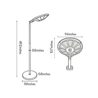 Solar Motion Sensor Outdoor Lamp — Floor or Wall Mount, IP54