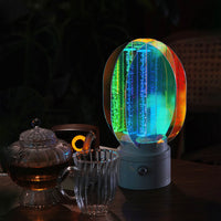 Aurora Acrylic Table Lamp - Rechargeable Colour-Changing LED