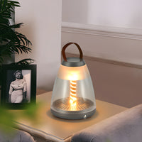 Portable Table Lamp — Cordless Spiral LED, USB Rechargeable