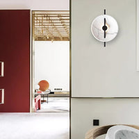 Eclipse Marble Wall Sconce — Circular LED Bedside Light