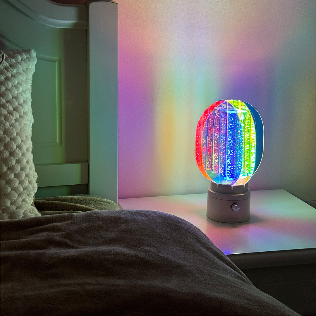 Aurora Acrylic Table Lamp - Rechargeable Colour-Changing LED