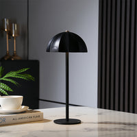 Mushroom Iron Table Lamp — Cordless 34 cm, Dimmable 3000-6000K