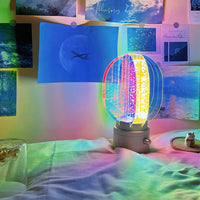 Aurora Acrylic Table Lamp - Rechargeable Colour-Changing LED