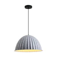 Felt Pumpkin Pendant Light - Acoustic PET Dome 35-77cm