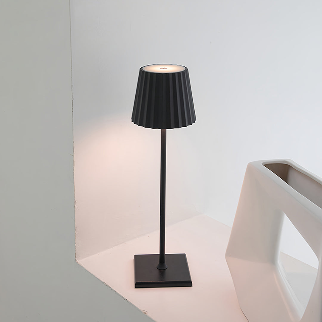 Buffet Cordless Table Lamp — Aluminium Touch Dimming Rechargeable