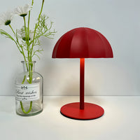 Mushroom Iron Table Lamp — Cordless 34 cm, Dimmable 3000-6000K