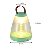 Portable Table Lamp — Cordless Spiral LED, USB Rechargeable
