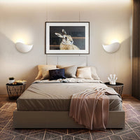 Geometric Frosted Glass Wall Sconce — Minimalist LED Accent Light