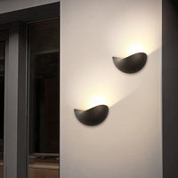 Geometric Frosted Glass Wall Sconce — Minimalist LED Accent Light