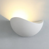 Geometric Frosted Glass Wall Sconce — Minimalist LED Accent Light