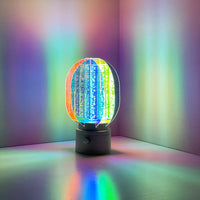 Aurora Acrylic Table Lamp - Rechargeable Colour-Changing LED