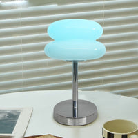 Burger Glass Table Lamp — USB Rechargeable, Warm White 3000K