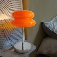 Burger Glass Table Lamp — USB Rechargeable, Warm White 3000K